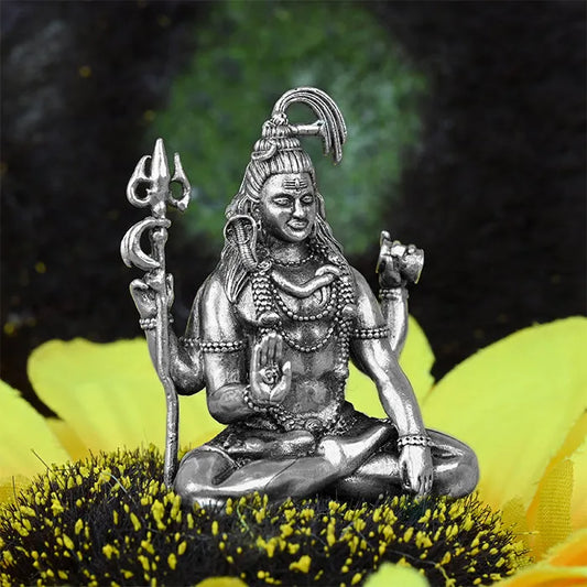 92.5 Silver Mahadev Idol