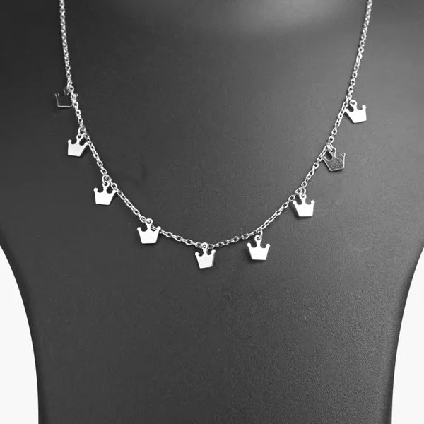 Silver Crown Chain