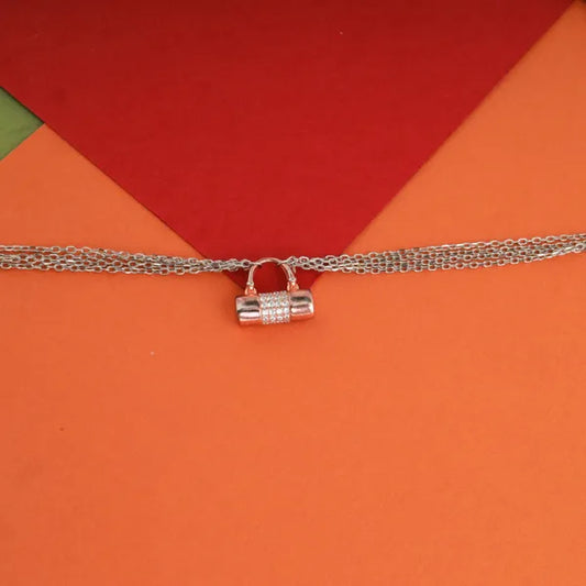 Pure 925 Silver Bracelet | Purse Pattern Bracelet