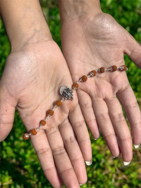 Silver Ganesh Rudraksh Rakhi