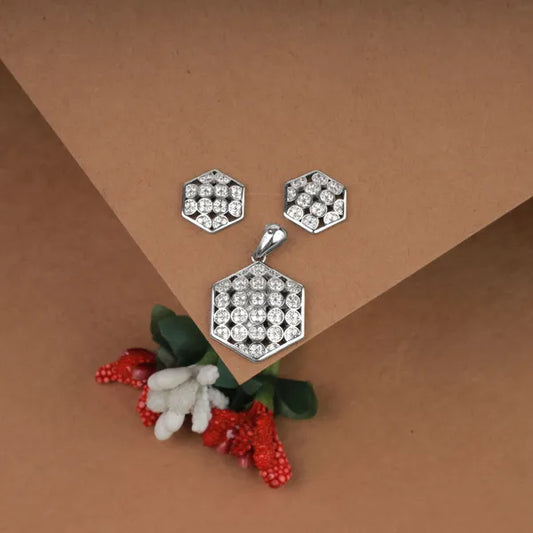 Silver Zircon Pendant