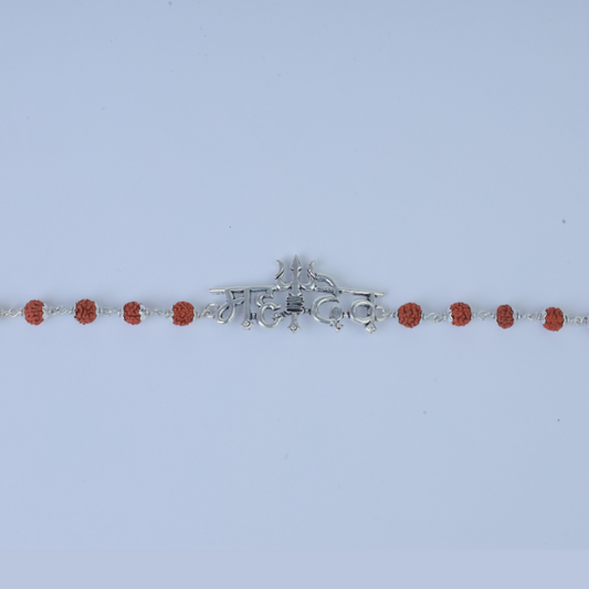 Silver Mahadev Rudraksh Rakhi