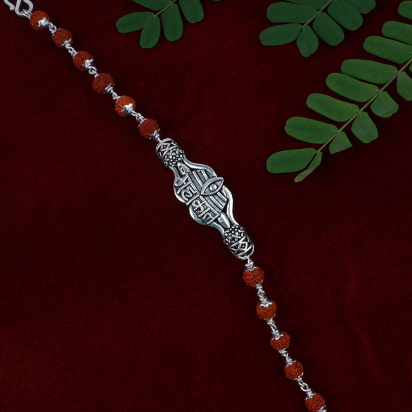 Silver Mahakal Rudraksh Bracelet