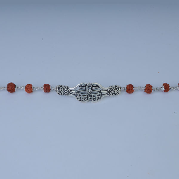 Silver Mahakal Rudraksh Bracelet