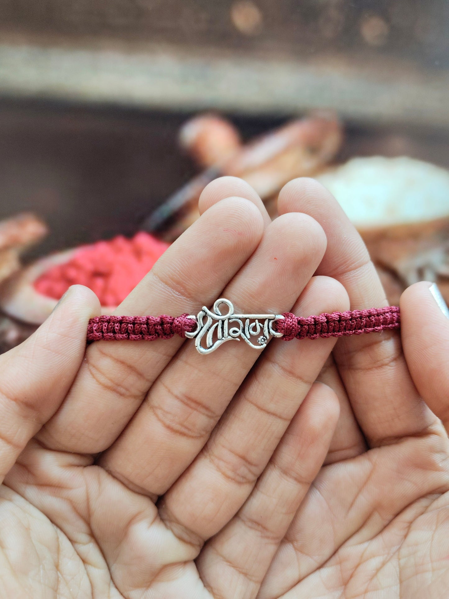 Silver Shree Ram Rakhi