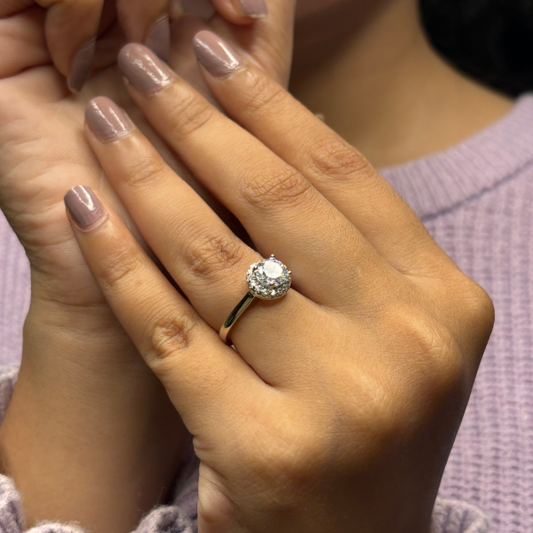 Silver Classic Solitaire Proposal Ring