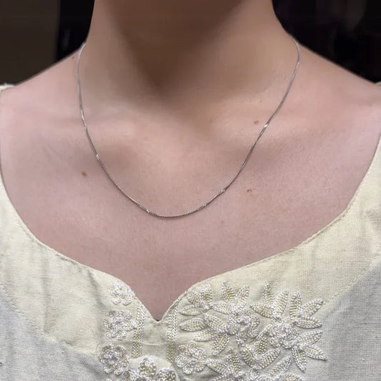 Silver Lightweight Curp Chain for Women