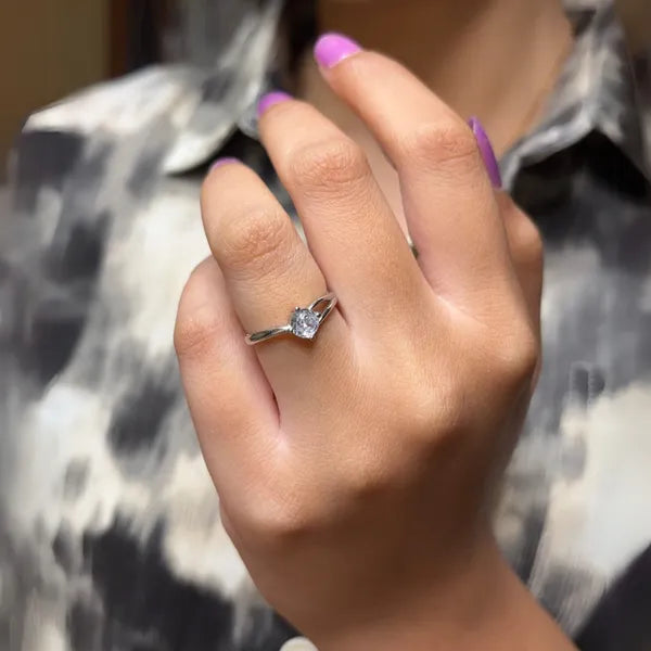 Silver Love Ring for Women