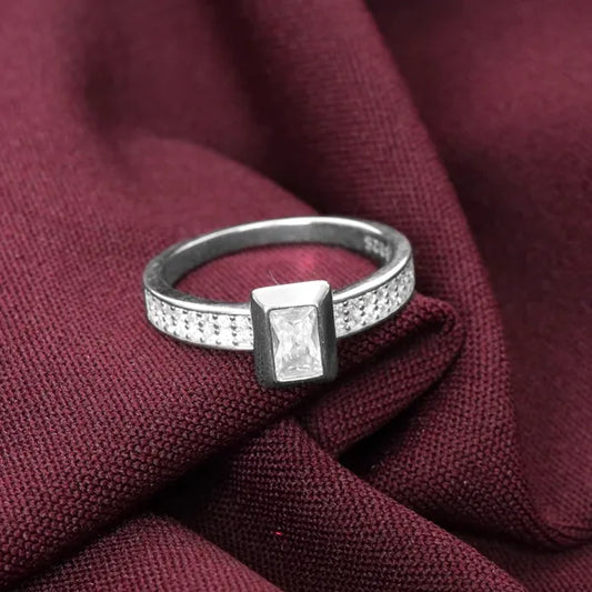 Silver Cubic Beauty Ring