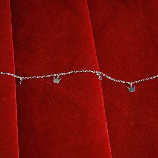 Crown Hanging Anklet