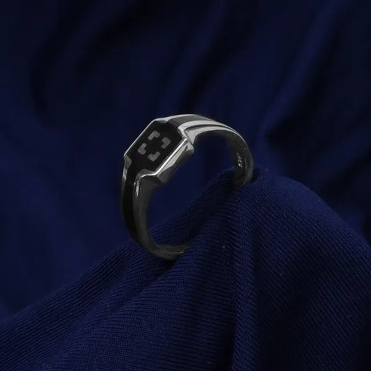Silver Square Ring