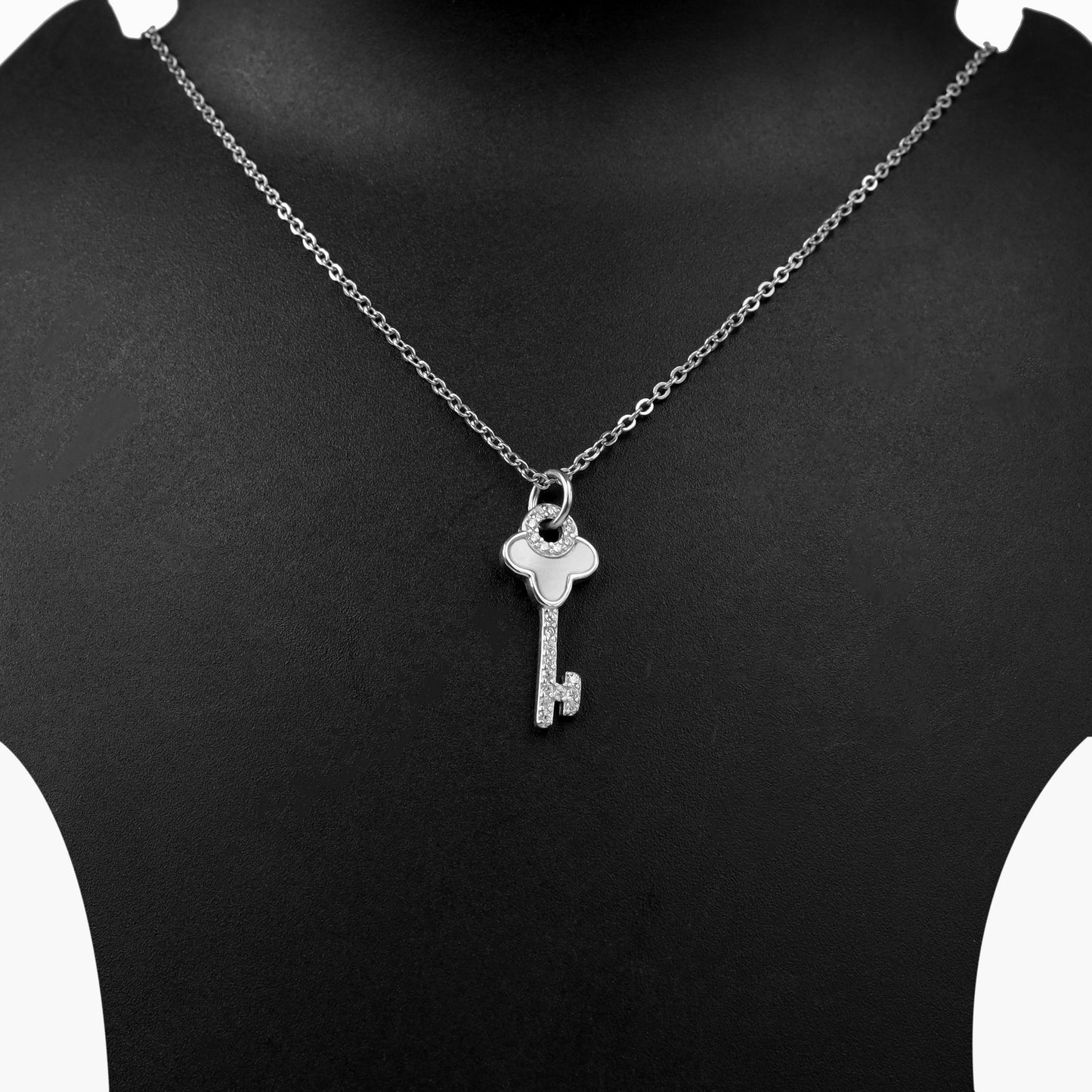 silver keycharm chain