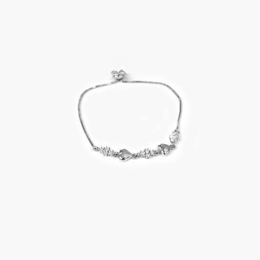 silver love elegance bracelet