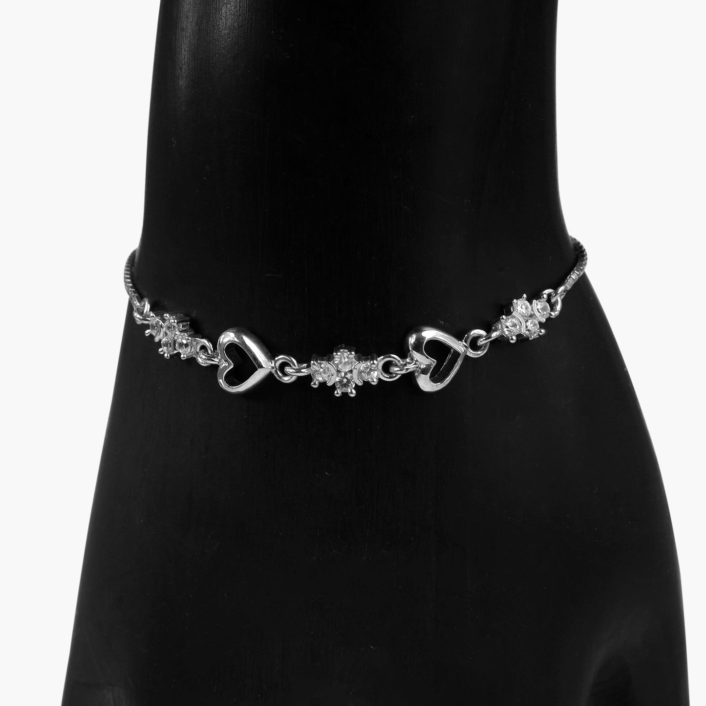 silver love elegance bracelet