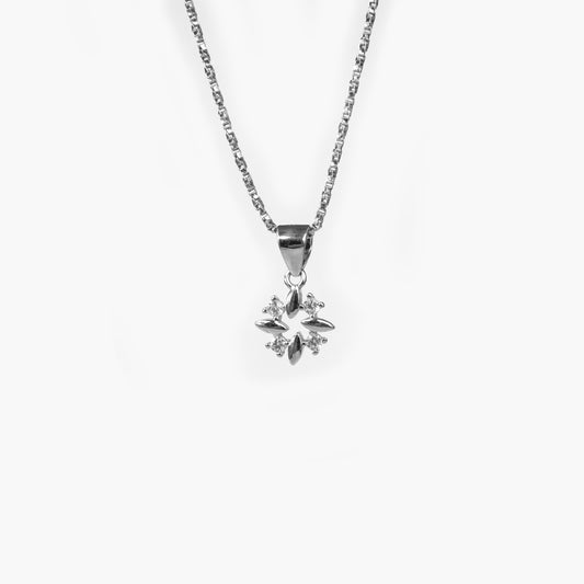 silver lumicharm pendant set with chain