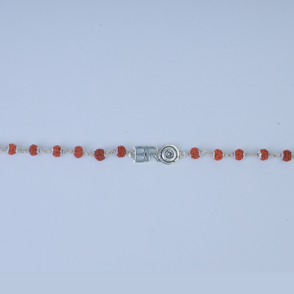 Silver Brother Rudraksh Rakhi