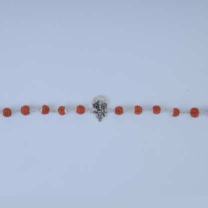 Silver Ganesh Rudraksh Rakhi