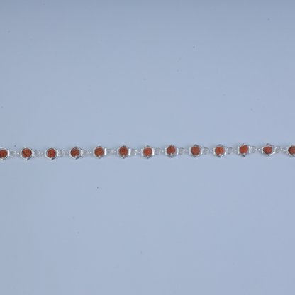 Silver Hexa Rudraksh Rakhi