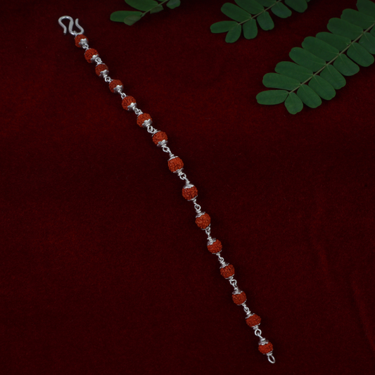 Silver Rudraksh Rakhi