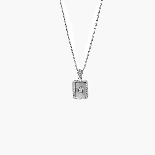 silver gleam square chain