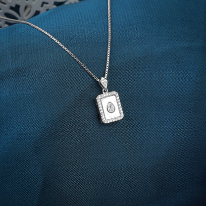 silver gleam square chain