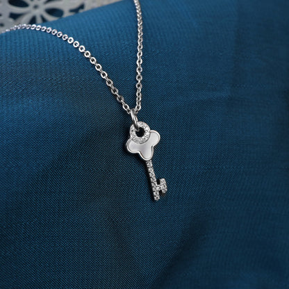 silver keycharm chain