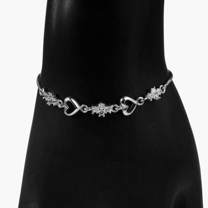 silver love elegance bracelet