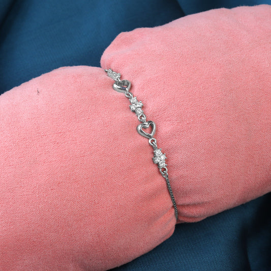 silver love elegance bracelet