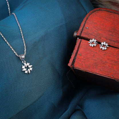 silver lumicharm pendant set with chain